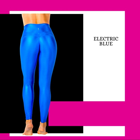 🇧🇷🌱Sustainable Electric Blue Bombom Leggings - Picture 4 of 7